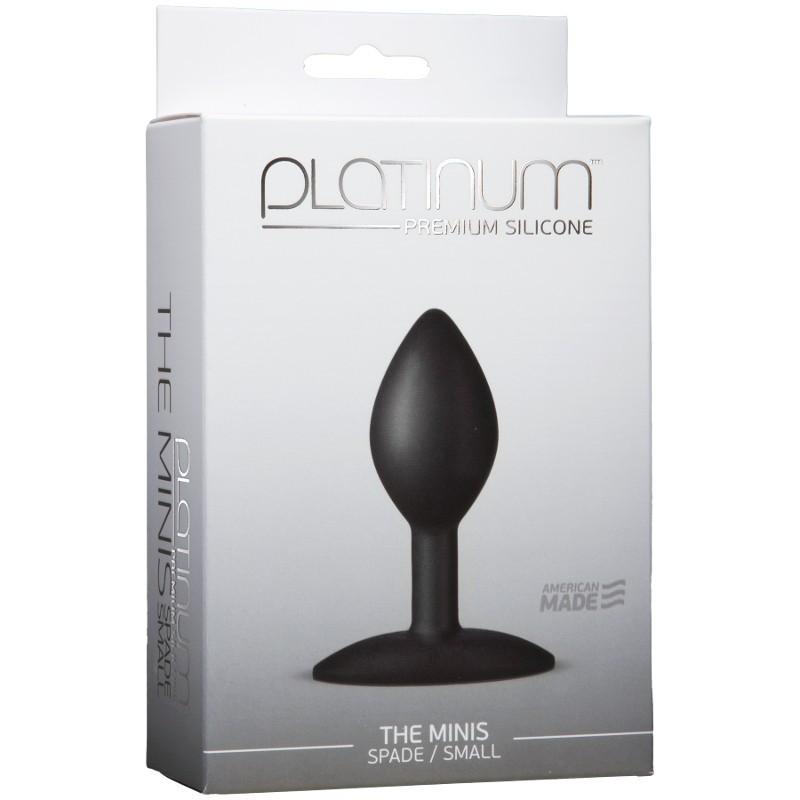 Platinum Premium Silicone - The Mini's Spade Small - Black