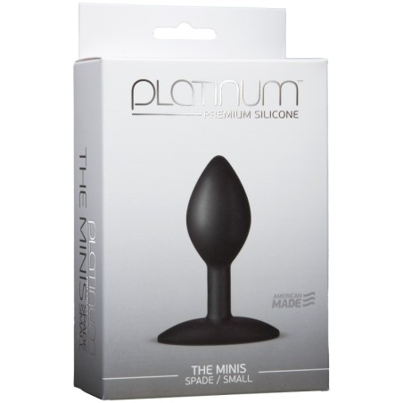 Platinum Premium Silicone - The Mini's Spade Small - Black