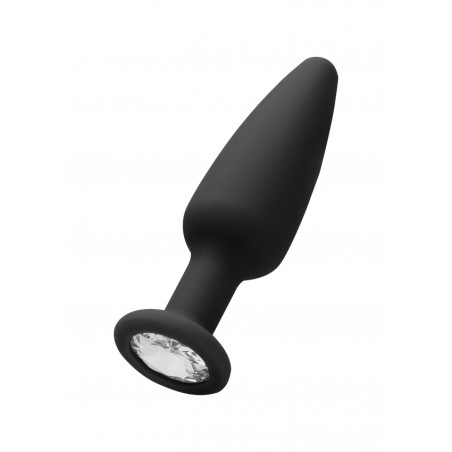 OUCH! | Cone-Shaped Diamond Butt Plug | Black