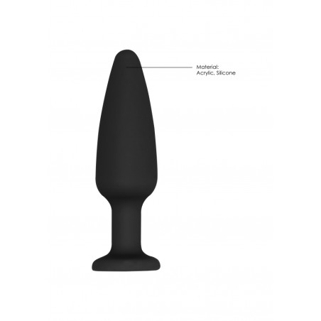 OUCH! | Cone-Shaped Diamond Butt Plug | Black