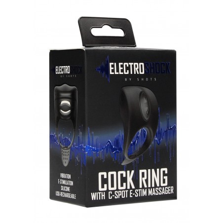 Electrosex | Cock Ring - C-spot Massager | Black