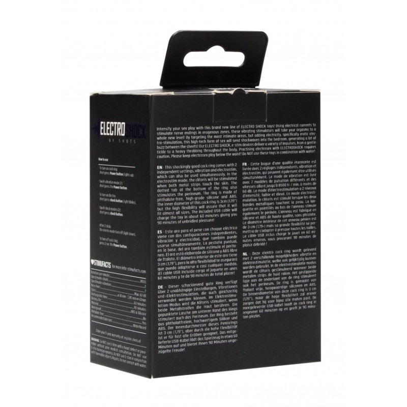 Electrosex | Cock Ring - C-spot Massager | Black