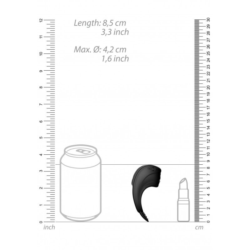 Electrosex | Cock Ring - C-spot Massager | Black