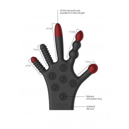 Fist-it | Silicone Stimulation Glove | Black