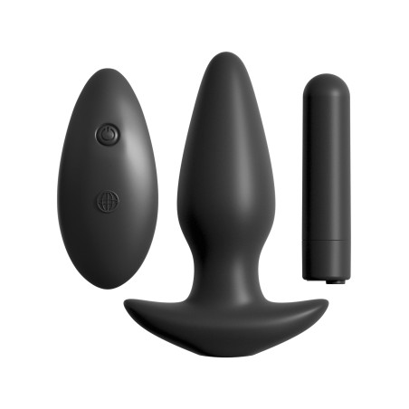 Anal Fantasy Collection | Remote Control Silicone Plug | Black