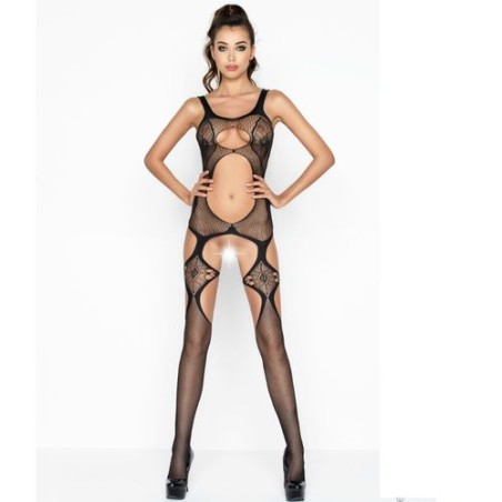 PASSION WOMAN | BS039 BODYSTOCKING | BLACK | ONE SIZE