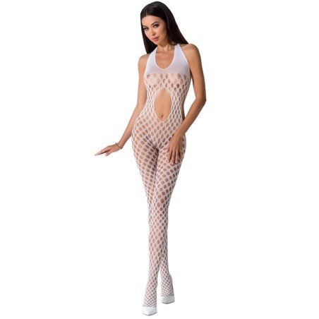 PASSION WOMAN | BS065 BODYSTOCKING | WHITE | ONE SIZE