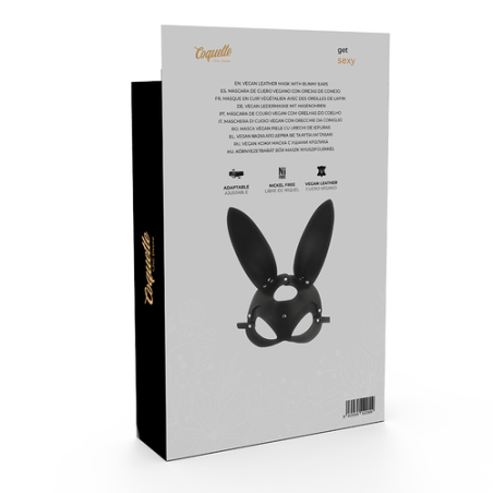 COQUETTE | VEGAN LEATHER MASK WITH BUNNY EARS