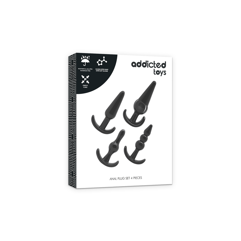 ADDICTED TOYS | 4 SILICONE ANAL PLUGS SET