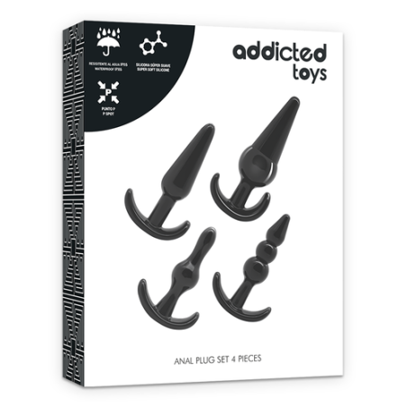 ADDICTED TOYS | Πρωκτικές Σφήνες Σιλικόνης | Σετ 4τμχ