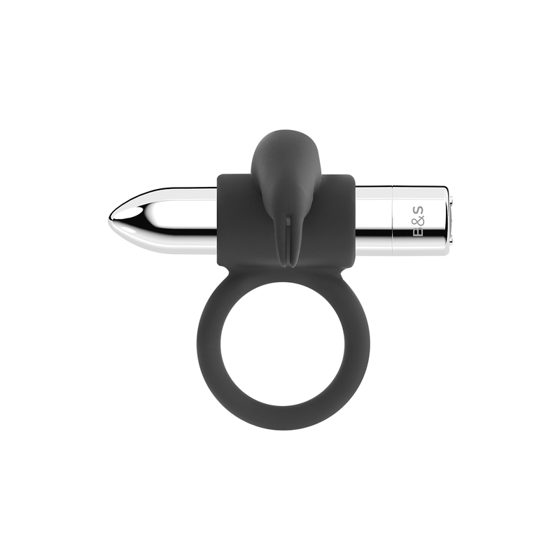 BLACK&SILVER | BURTON | RECHARGEABLE VIBRATING RING 10V