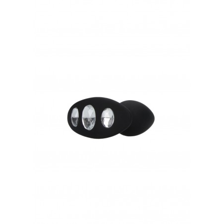 Extra Large | Diamond Butt Plug With Handle | Black