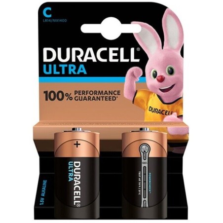 DURACELL ULTRA POWER BATTERY ALCALINΕ C LR14 2 UNITS