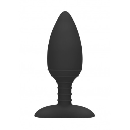 [ SexShop - Bulk ] Heating Anal Butt Plug - Glow - Black