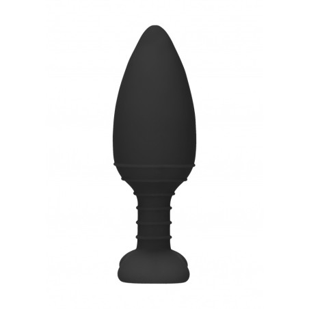 [ SexShop - Bulk ] Heating Anal Butt Plug - Glow - Black