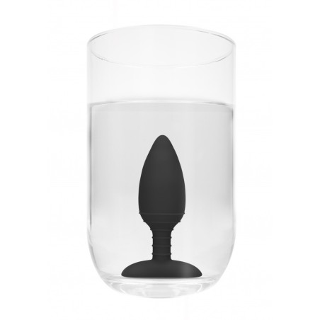 [ SexShop - Bulk ] Heating Anal Butt Plug - Glow - Black