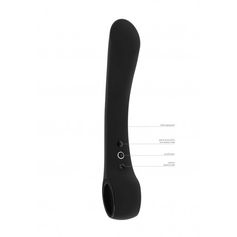 [ SexShop - Bulk ] Vive | Ombra | Bendable Vibrator | Black