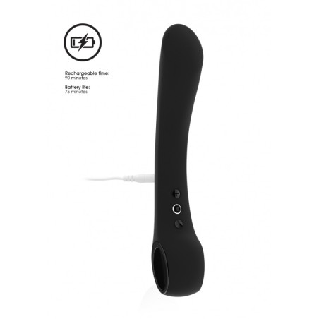 [ Sex Shop - Bulk ] Vive | Ombra | Εύκαμπτος Δονητής Σιλικόνης | Μαύρο