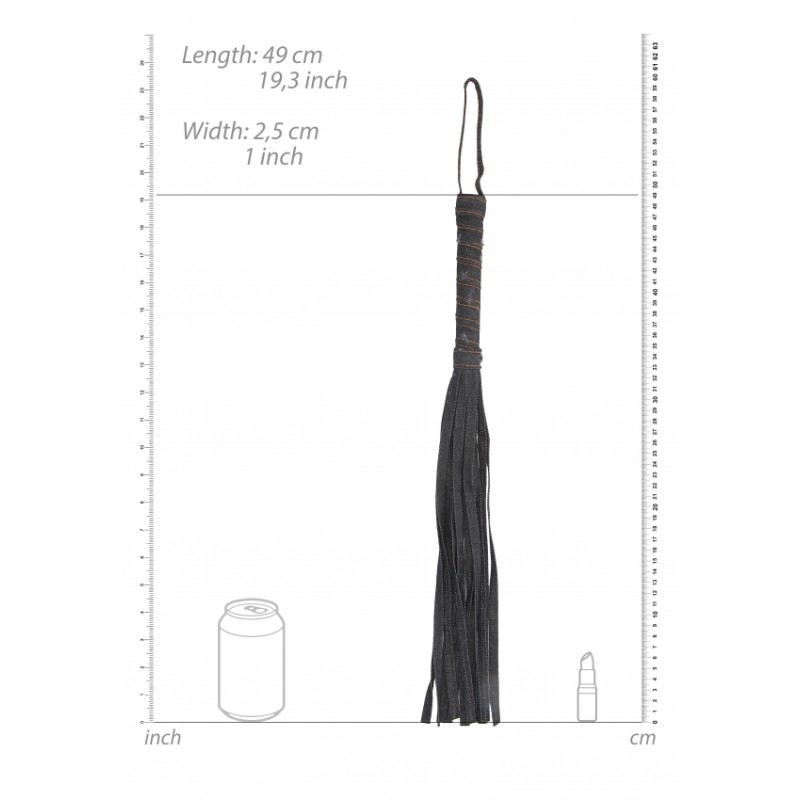 OUCH! | Denim Flogger Rough end Denim Style | Black