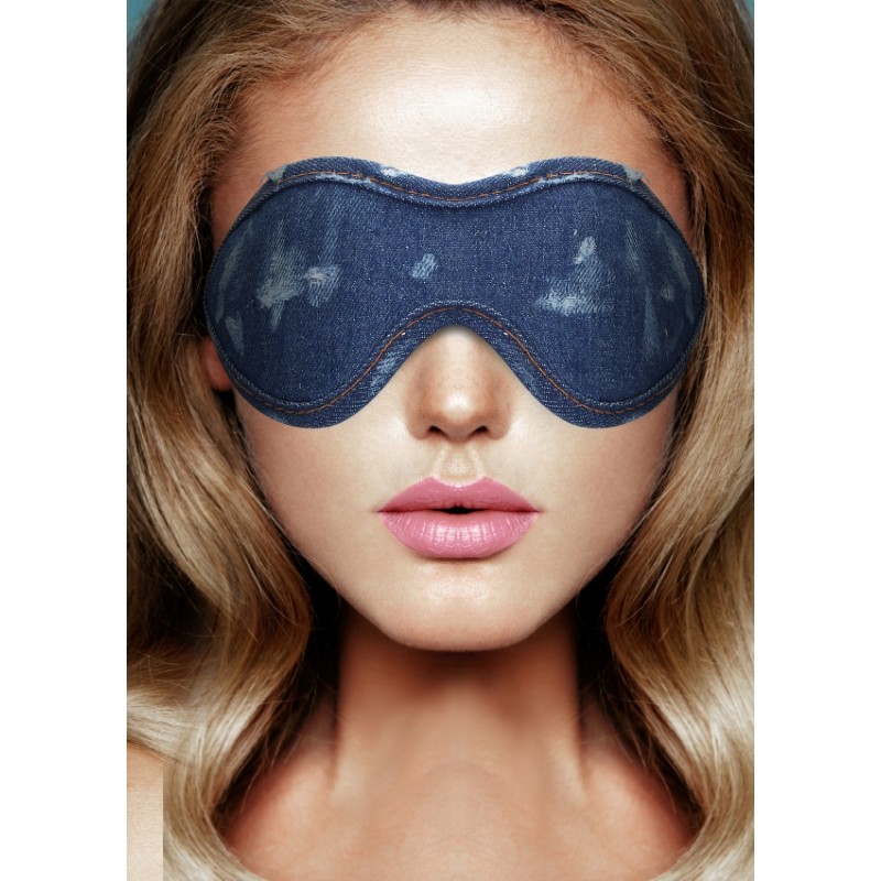 OUCH! | Denim Eye Mask Rough end Denim Style | Blue