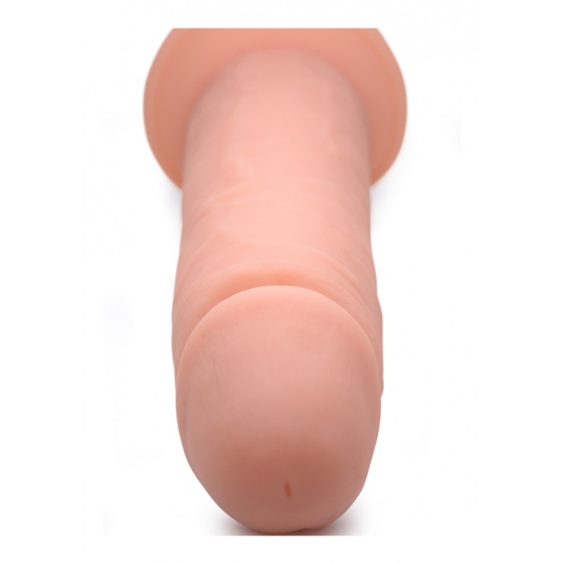 CURVE | Vibrating Remote Control Silicone Dildo 23cm | Flesh