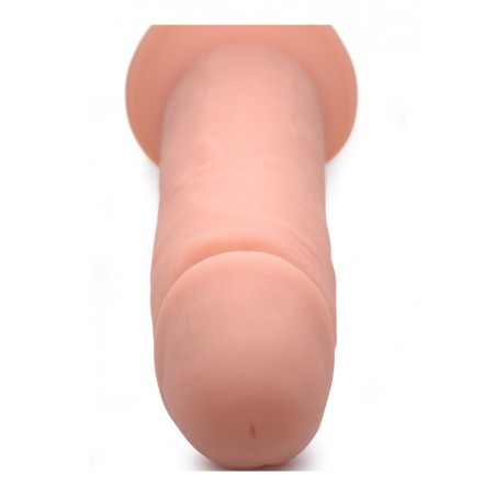 CURVE | Vibrating Remote Control Silicone Dildo 23cm | Flesh