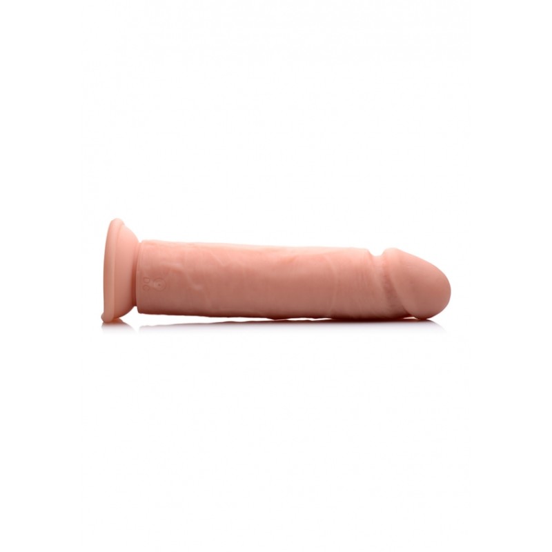 CURVE | Vibrating Remote Control Silicone Dildo 23cm | Flesh