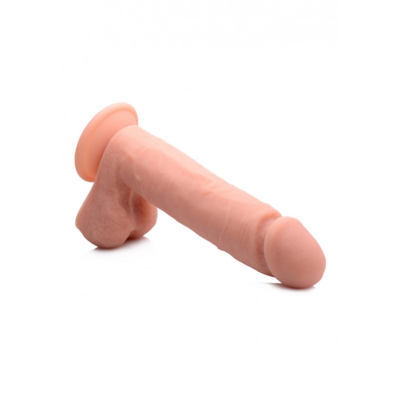 CURVE | Vibrating Remote Control with Balls Silicone Dildo 23cm