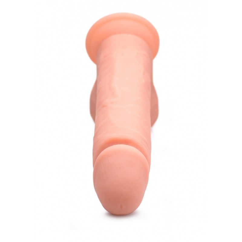 CURVE | Vibrating Remote Control with Balls Silicone Dildo 23cm