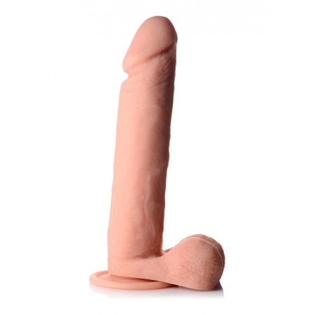 CURVE | Vibrating Remote Control with Balls Silicone Dildo 25cm