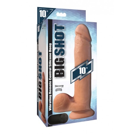 CURVE | Vibrating Remote Control with Balls Silicone Dildo 25cm