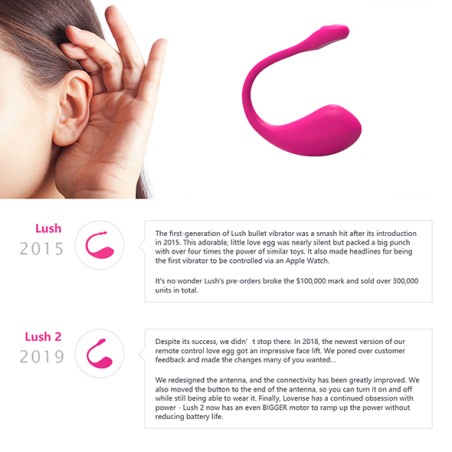 LOVENSE - LUSH 2 WEARABLE BULLET VIBRATOR