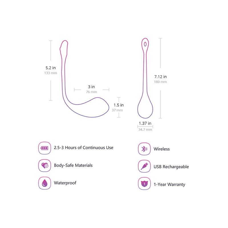 LOVENSE - LUSH 2 WEARABLE BULLET VIBRATOR