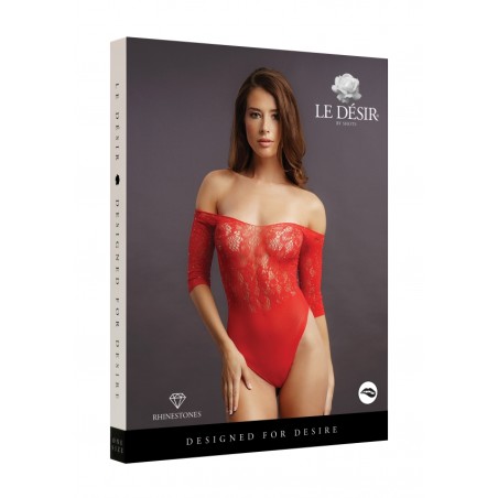 LE DÉSIR | Crotchless Rhinestone Teddy | Size: S/XL