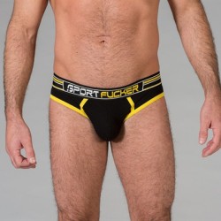 Sport Fucker Brief Black and Yellow - Small