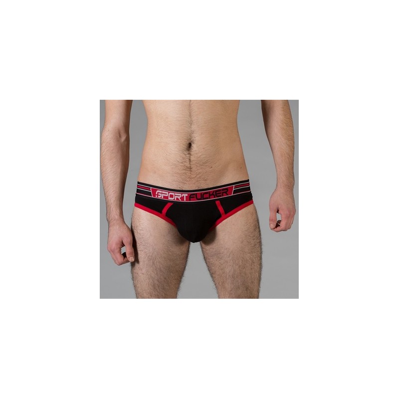 Sport Fucker Brief Black and Red -Small