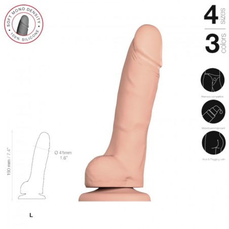 Strap-On-Me | Soft Realistic Dildo Vanilla Medium