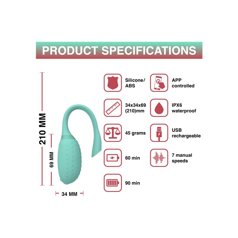 Magic Motion - Fugu Smart Wearable Vibrator Green