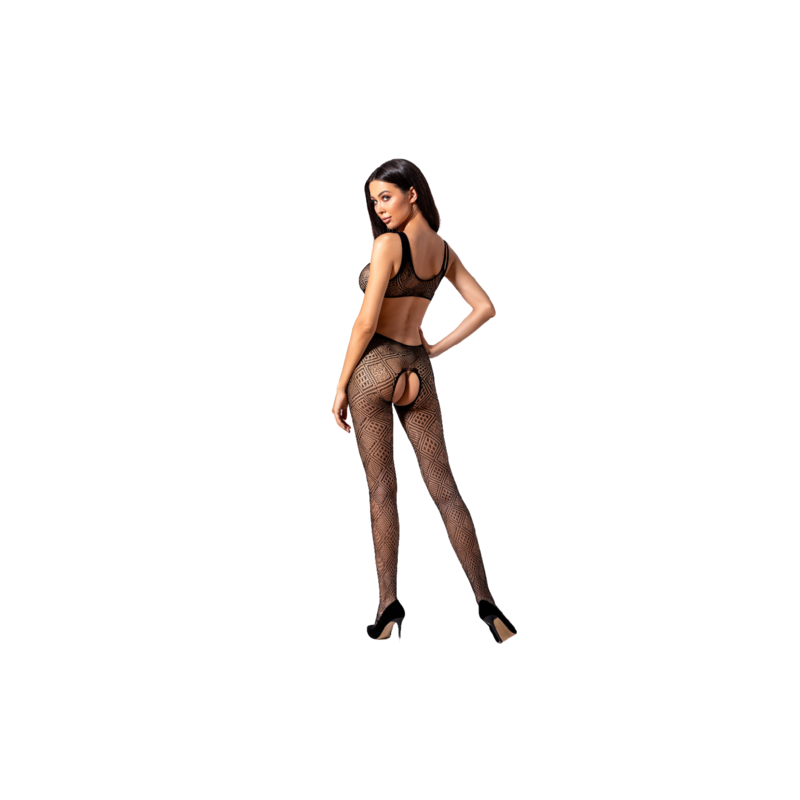 PASSION WOMAN | BS085 BODYSTOCKING - BLACK | ONE SIZE