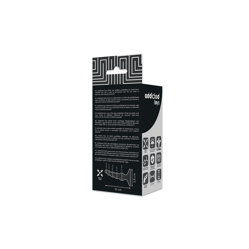 ADDICTED TOYS | Anal Sexual Plug 10cm | Black