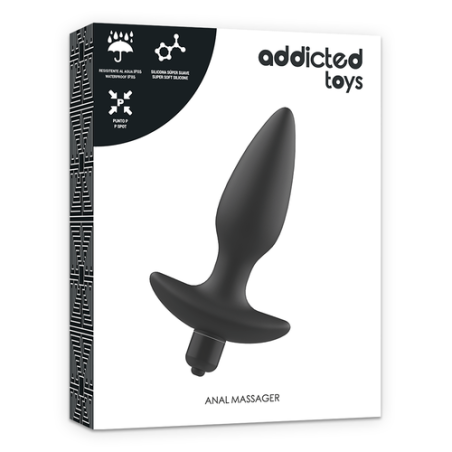 ADDICTED TOYS | Anal Plug Massager With Vibration | Black