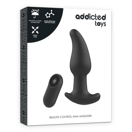 ADDICTED TOYS | Remote Control Anal Plug P-SPOT | Black