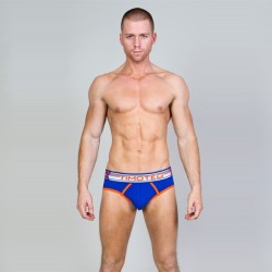 Timoteo: Double Crossed Brief - Blue - Medium