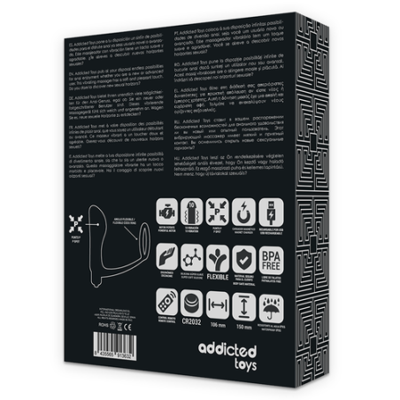 ADDICTED TOYS | Remote Control Anal Massager & Cock Ring Vibrato