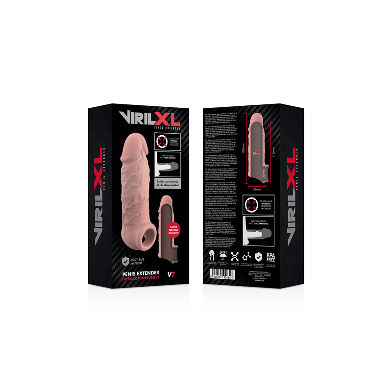 VIRILXL | Penis Extender Extra Comfort Sleeve V7 | Flesh