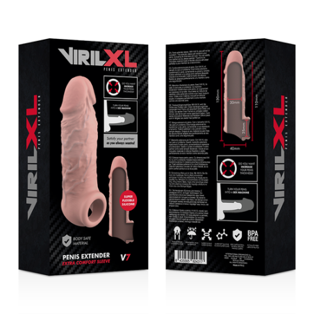 VIRILXL | Penis Extender Extra Comfort Sleeve V7 | Flesh