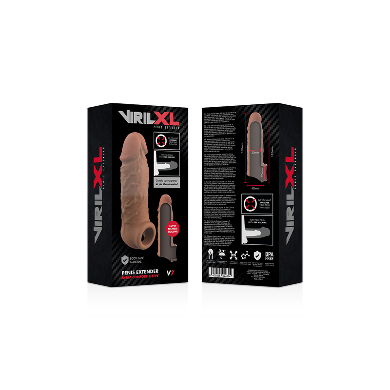 VIRILXL | Penis Extender Extra Comfort Sleeve V7 | Brown