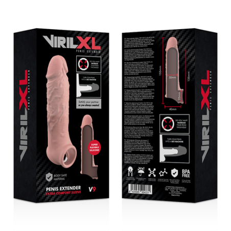 VIRILXL | Penis Extender Extra Comfort Sleeve V9 | Flesh