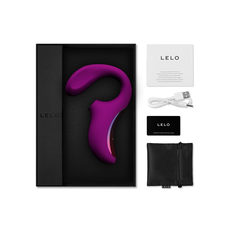 LELO | ENIGMA DUAL STIMULATION SONIC MASSAGER | DEEP ROSE