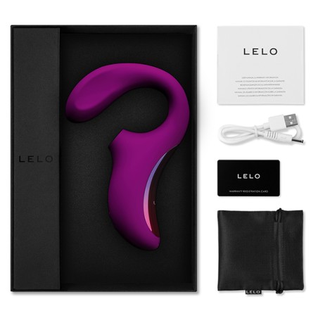 LELO | ENIGMA DUAL STIMULATION SONIC MASSAGER | DEEP ROSE
